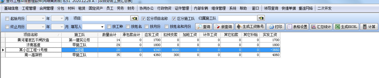 工资汇总